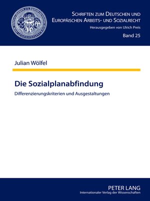 cover image of Die Sozialplanabfindung